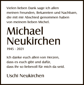 Todesanzeige von Michael Neukirchen von OF