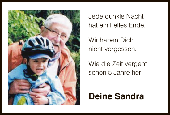 Todesanzeige von In Gedenken  von OF