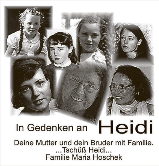 Todesanzeige von Heidi  von OF