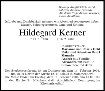 Todesanzeige von Daniel Schneider von MERKUR & TZ