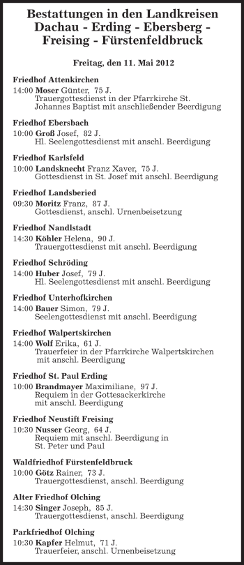 Todesanzeige von Rainer Götz von MERKUR & TZ
