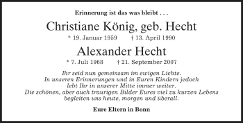 Todesanzeige von Christiane König von MERKUR & TZ