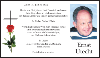 Todesanzeige von Ernst Utecht 