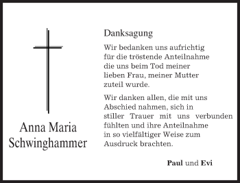 Todesanzeige von Karl Menke von merkurtz