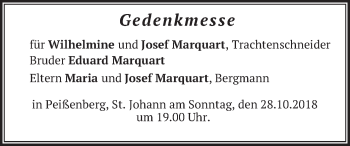 Todesanzeige von Gedenlkmesse  von merkurtz