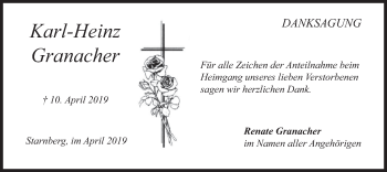 Todesanzeige von Karl-Heinz Granacher von merkurtz