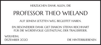 Todesanzeige von Theo Wieland von merkurtz
