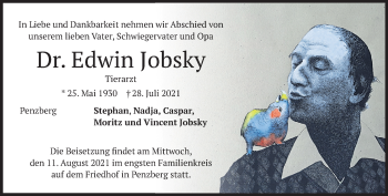 Todesanzeige von Edwin Jobsky von Das Gelbe Blatt Penzberg