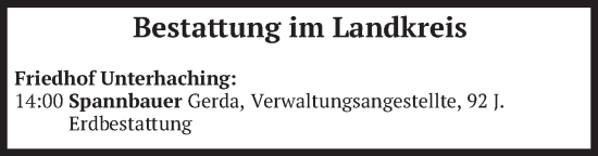 Todesanzeige von Bestattungen vom 27.12.2024 von merkurtz