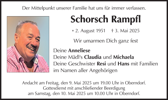 Todesanzeige von Schorsch Rampfl von merkurtz