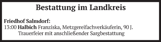 Todesanzeige von Bestattungen vom 05.06.2025 von merkurtz