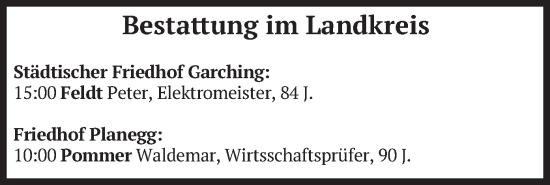 Todesanzeige von Bestattungen vom 16.06.2025 von merkurtz