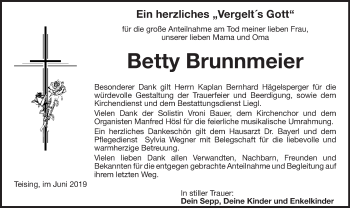 Todesanzeige von Margarete Lang von ovb