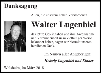 Todesanzeige von Edgar Hillen von saarbruecker_zeitung