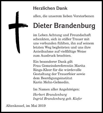 Todesanzeige von Gerd Eckhoff von saarbruecker_zeitung