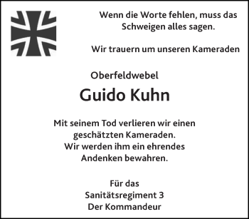 Todesanzeige von Guido Kuhn von saarbruecker_zeitung