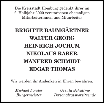 Todesanzeige von In Gedenken  von saarbruecker_zeitung