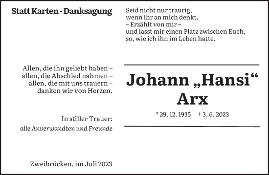 Todesanzeige von Josef und Mathilde Nischwitz von saarbruecker_zeitung