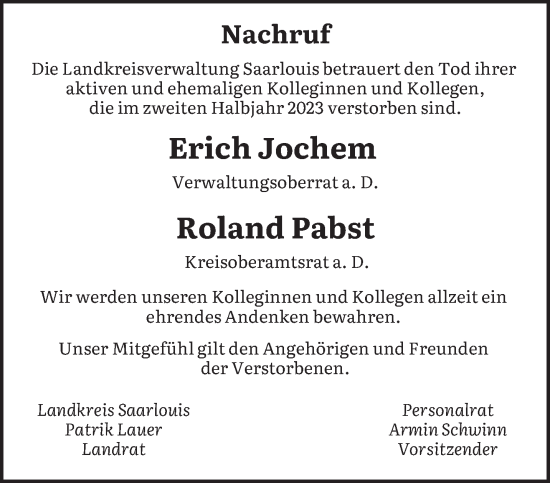 Todesanzeige von In Gedenken  von saarbruecker_zeitung