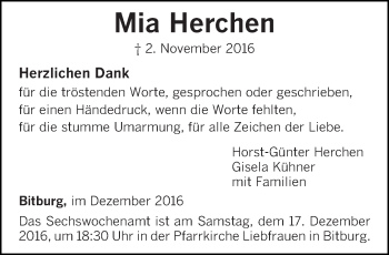 Todesanzeige von Marianne Nagel von trierischer_volksfreund