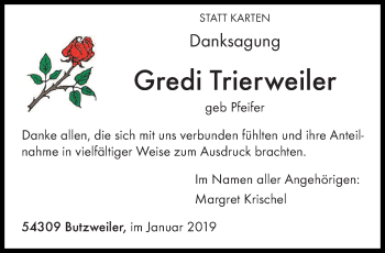 Todesanzeige von Margareta 