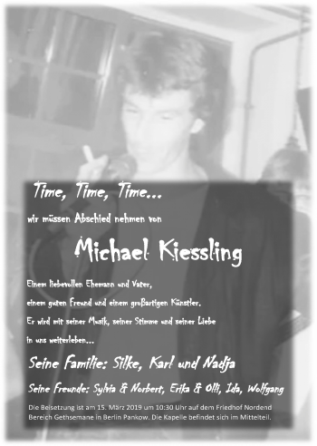 Todesanzeige von Michael Kiessling von trierischer_volksfreund