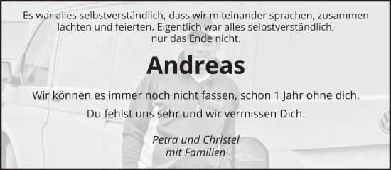Todesanzeige von Andreas  von trierischer_volksfreund