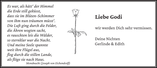 Todesanzeige von Godi  von trierischer_volksfreund