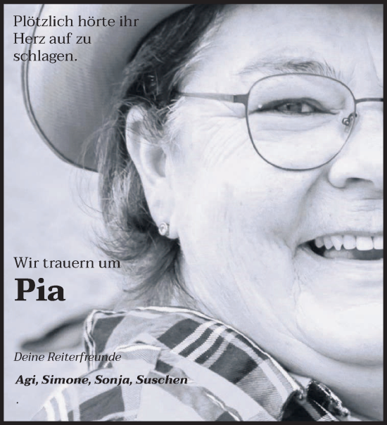 Todesanzeige von Pia  von trierischer_volksfreund