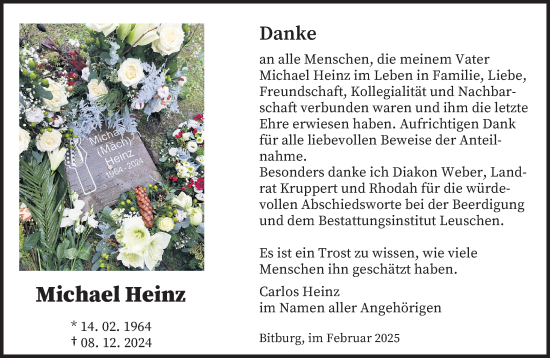 Todesanzeige von Michael Heinz von trierischer_volksfreund