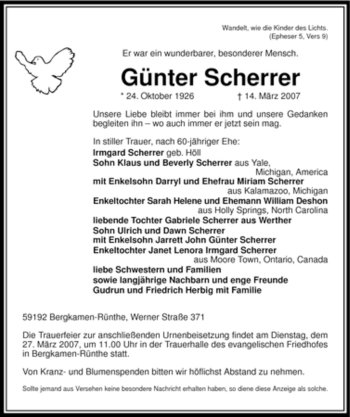 Todesanzeige von Elfriede Risken von WESTFÄLISCHER ANZEIGER