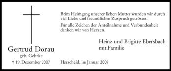 Todesanzeige von Alwine Schuster von WESTFÄLISCHER ANZEIGER