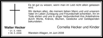 Todesanzeige von Eberhard Risse von WESTFÄLISCHER ANZEIGER