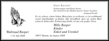 Todesanzeige von Stephen Christopher Kabath von WESTFÄLISCHER ANZEIGER