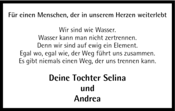 Todesanzeige von Volker Walter von WESTFÄLISCHER ANZEIGER