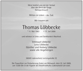 Todesanzeige von Herbert Bielefeld von WESTFÄLISCHER ANZEIGER