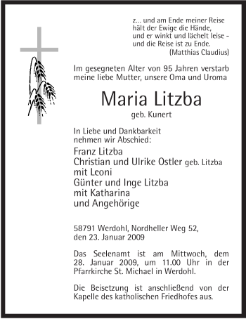 Todesanzeige von Britta Kampmann von WESTFÄLISCHER ANZEIGER