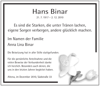 Todesanzeige von Erika Lueg von WESTFÄLISCHER ANZEIGER