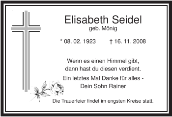 Todesanzeige von Gabriele Niemann von WESTFÄLISCHER ANZEIGER