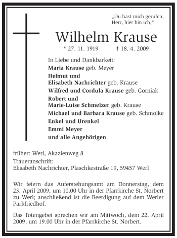 Todesanzeige von Stephanie Madlaine Macke von WESTFÄLISCHER ANZEIGER