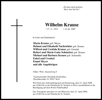 Todesanzeige von Stephanie Madlaine Macke von WESTFÄLISCHER ANZEIGER
