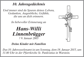 Todesanzeige von Hans-Willi Linnenbrügger von MZV