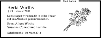 Todesanzeige von Hildegard Rudolph von WESTFÄLISCHER ANZEIGER