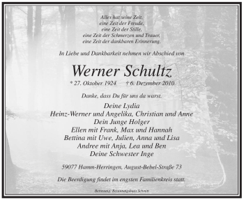 Todesanzeige von Leonie Raffenberg von WESTFÄLISCHER ANZEIGER