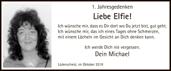 Todesanzeige von Elfi  von MZV