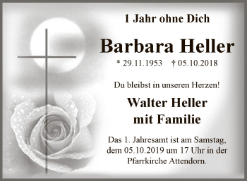 Todesanzeige von Barbara Heller von MZV