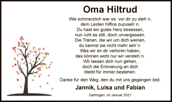 Todesanzeige von Hiltrud  von WA