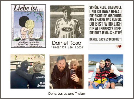 Todesanzeige von Daniel Rosa von WA