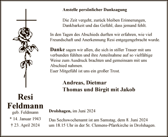 Todesanzeige von Andreas Dietmar von WA