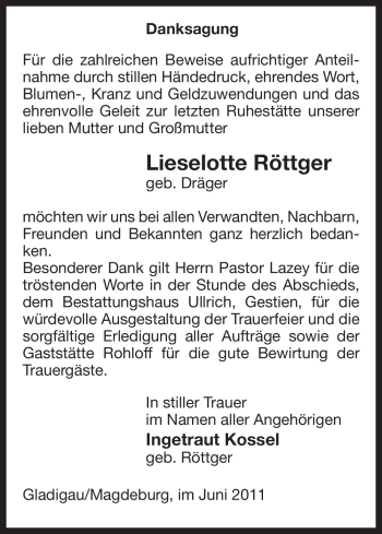 Todesanzeige von Hannelore und Hermann Ebeling von ALLGEMEINE ZEITUNG UELZEN